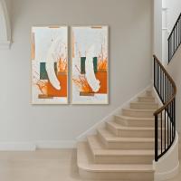 COLOR BRUST - İKİLİ SOYUT TABLO