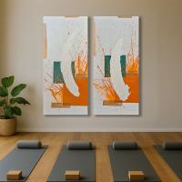 COLOR BRUST - İKİLİ SOYUT TABLO